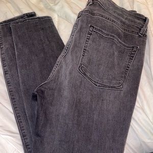 Good American grey ripped jeans